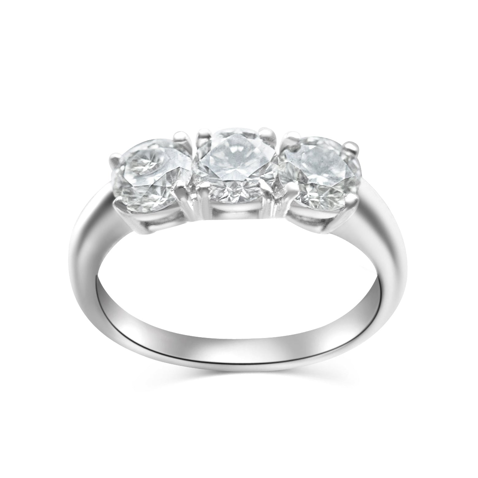 Modern 1.65ct Diamond Trilogy Ring - Antique Castle Rings
