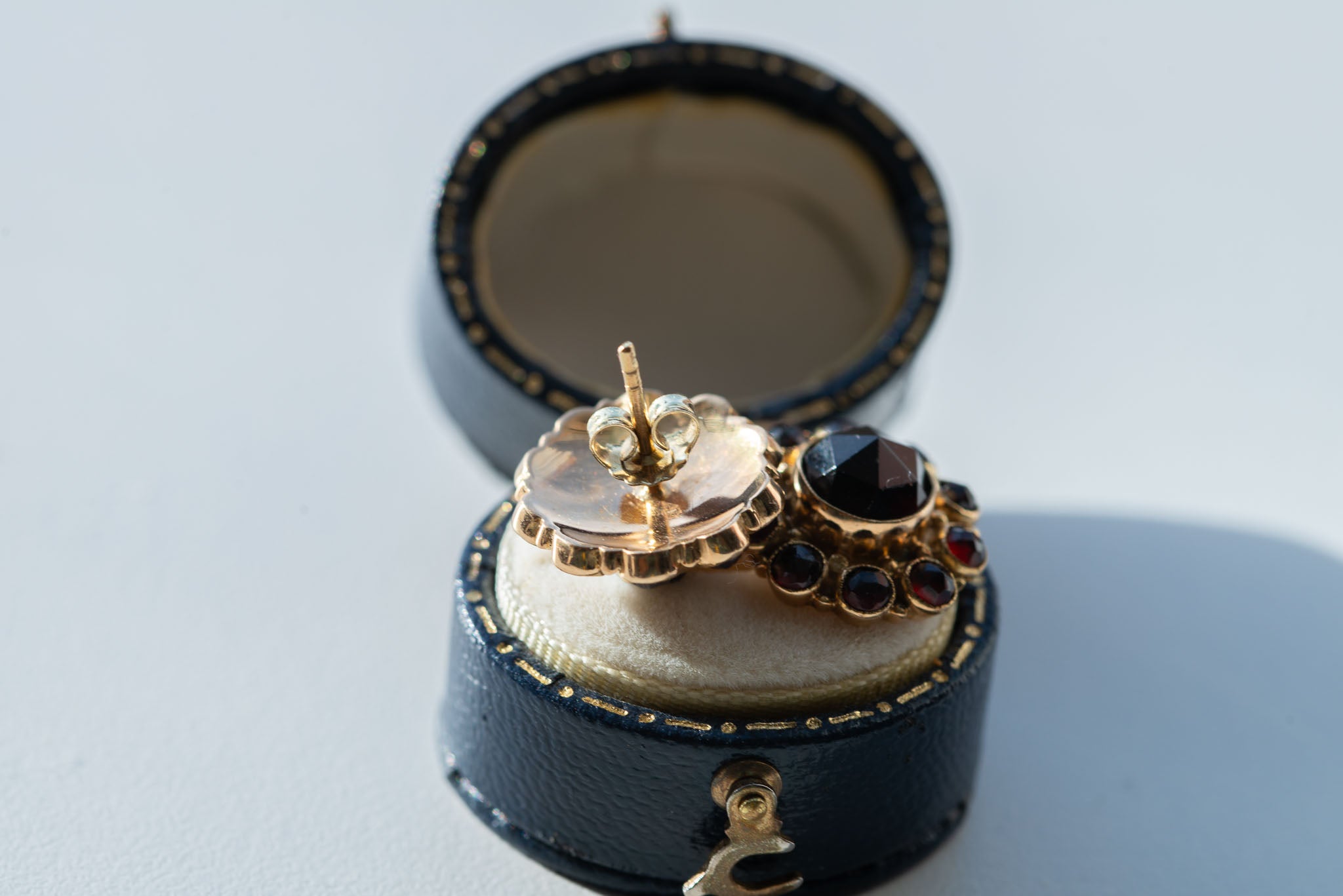 Vintage Dutch Garnet Earrings