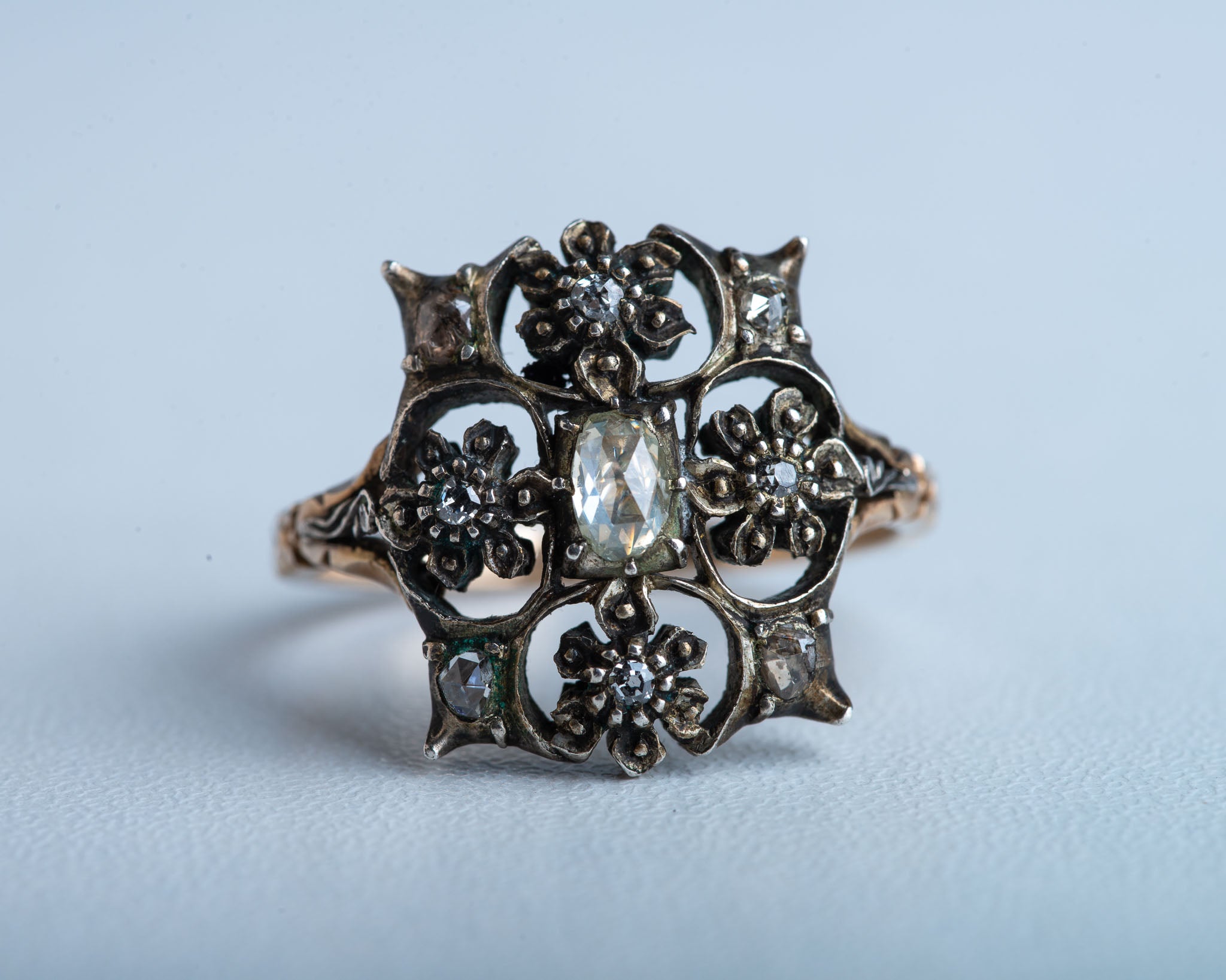 Dutch Rosecut Diamond Ring - LUXORIA VITA