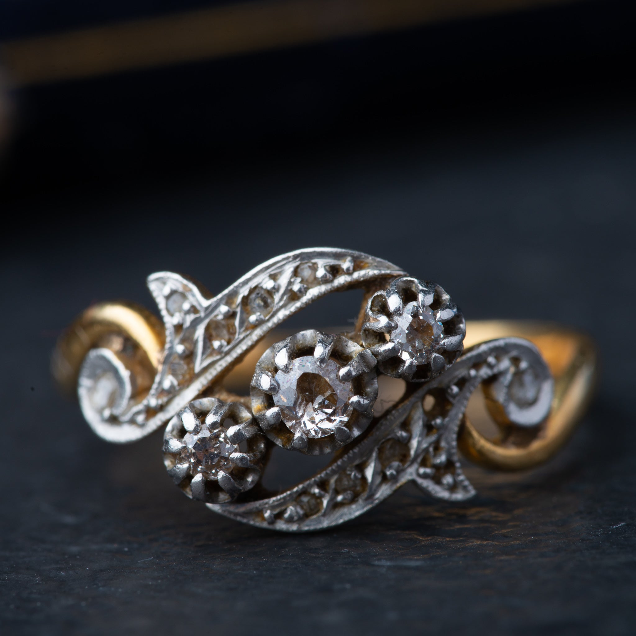 Antique French Diamond Ring - Luxoria Vita