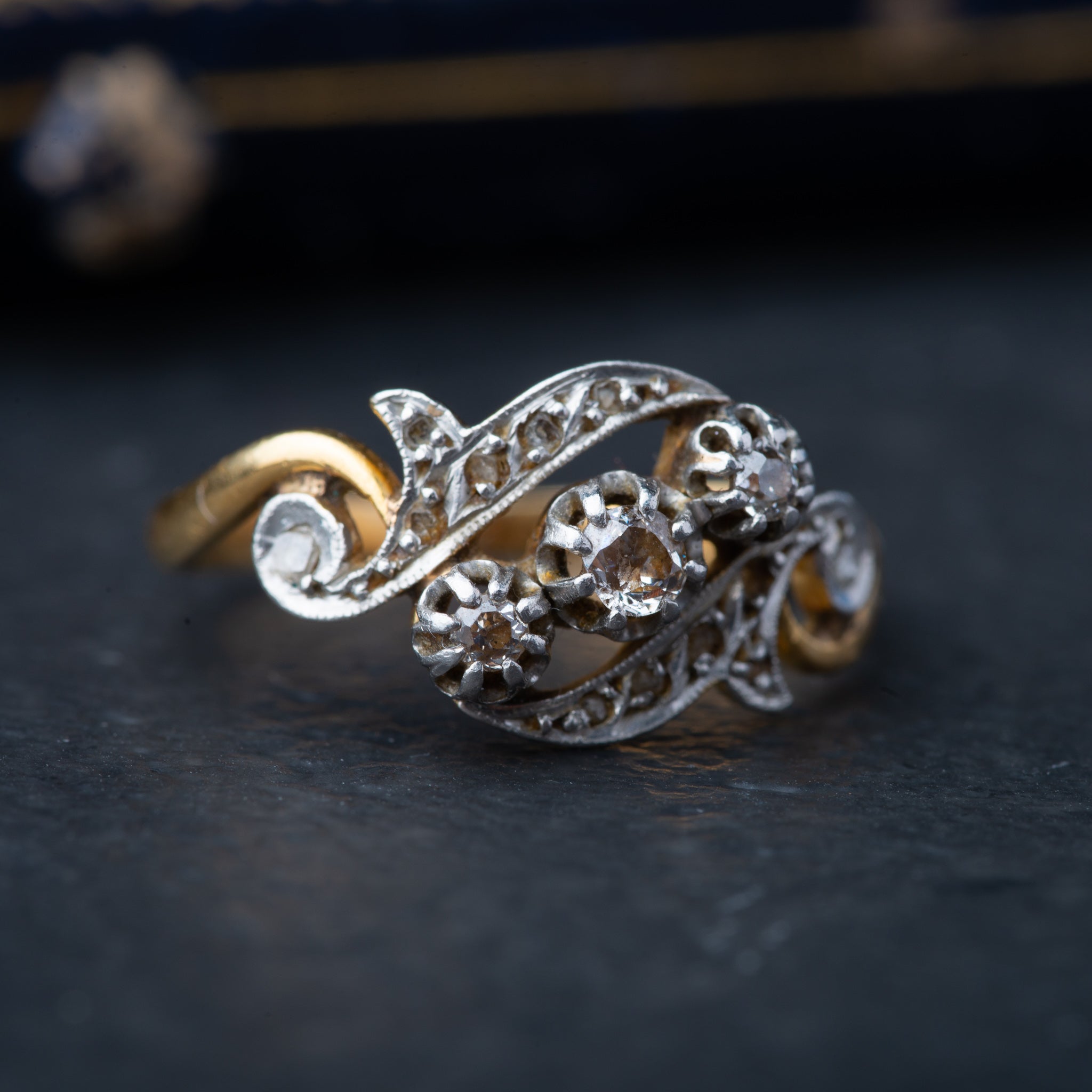 Antique French Diamond Ring - Luxoria Vita