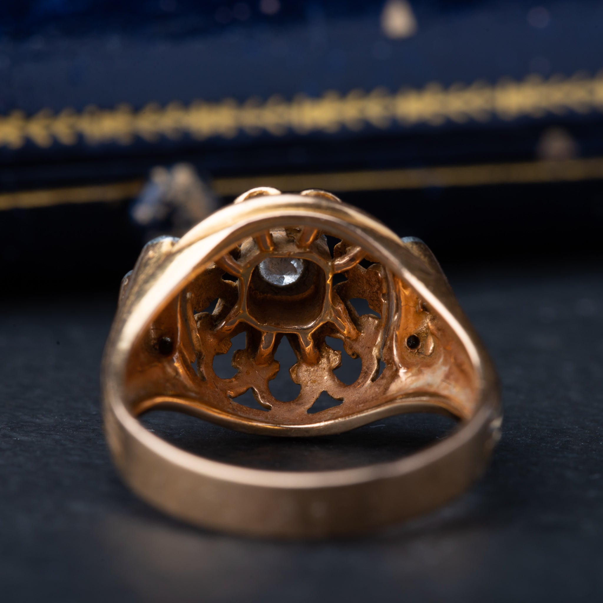 Retro 1940’s Diamond Tank Ring - Luxoria Vita