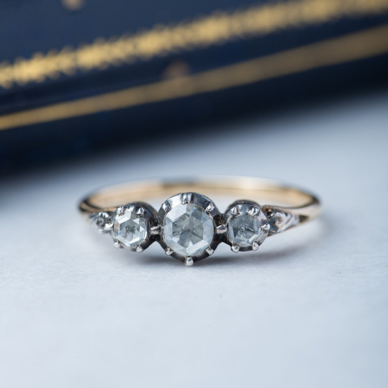 Rosecut Diamond Trilogy Ring - Luxoria Vita