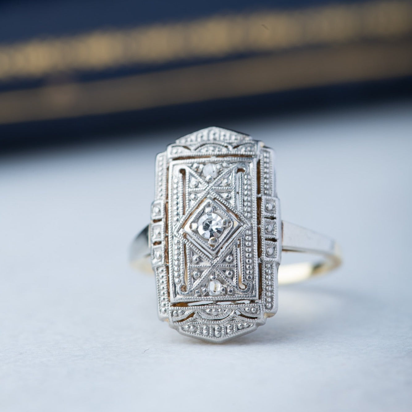 Art Deco style diamond ring - LUXORIA VITA