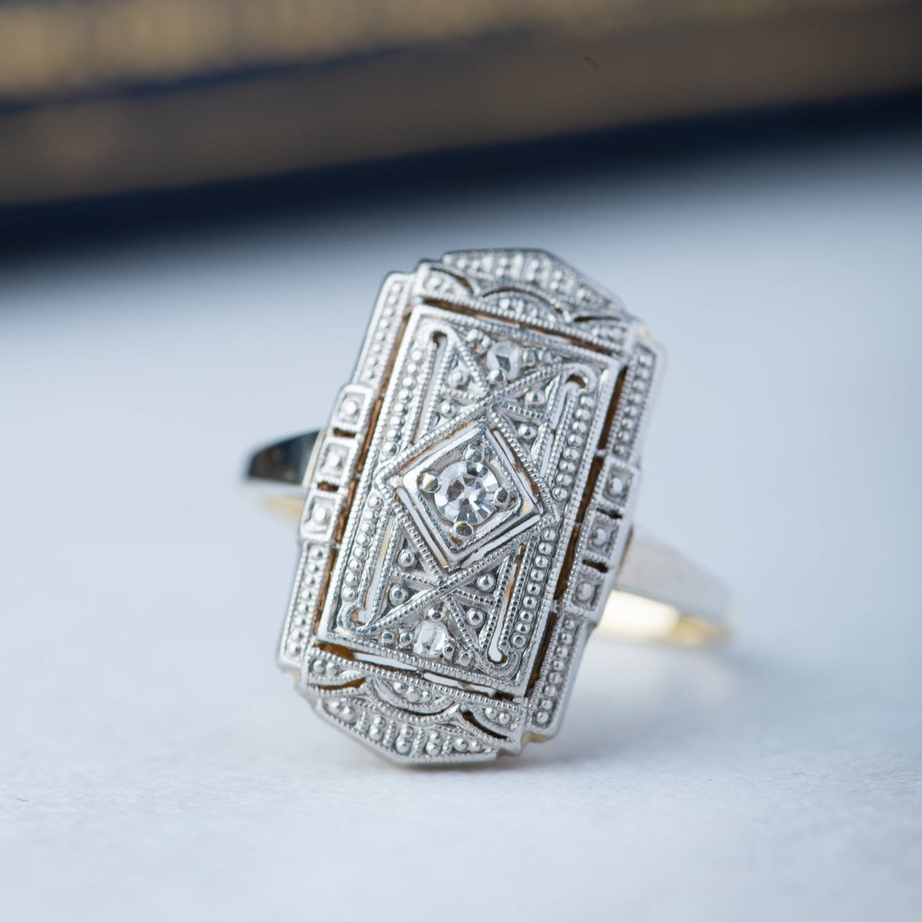 Art Deco style diamond ring - LUXORIA VITA