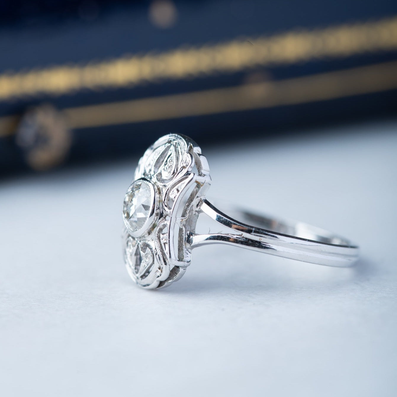 Art Deco Style Diamond Ring - Luxoria Vita