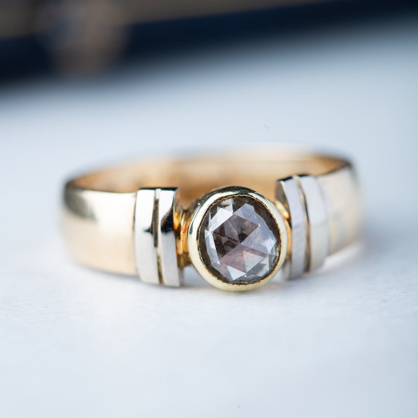 Vintage Rosecut Diamond Solitaire Ring