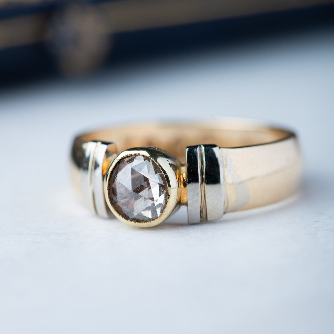 Vintage Rosecut Diamond Solitaire Ring