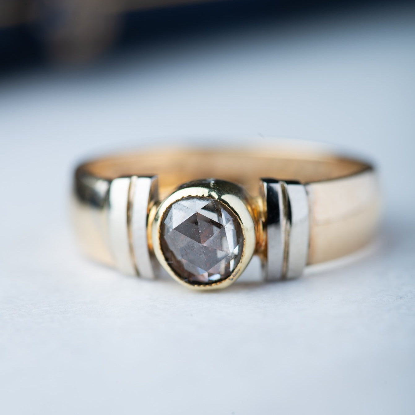 Vintage Rosecut Diamond Solitaire Ring