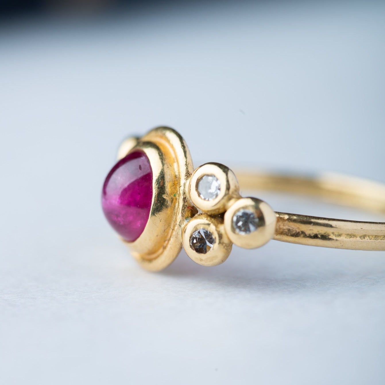 Vintage ruby diamond ring