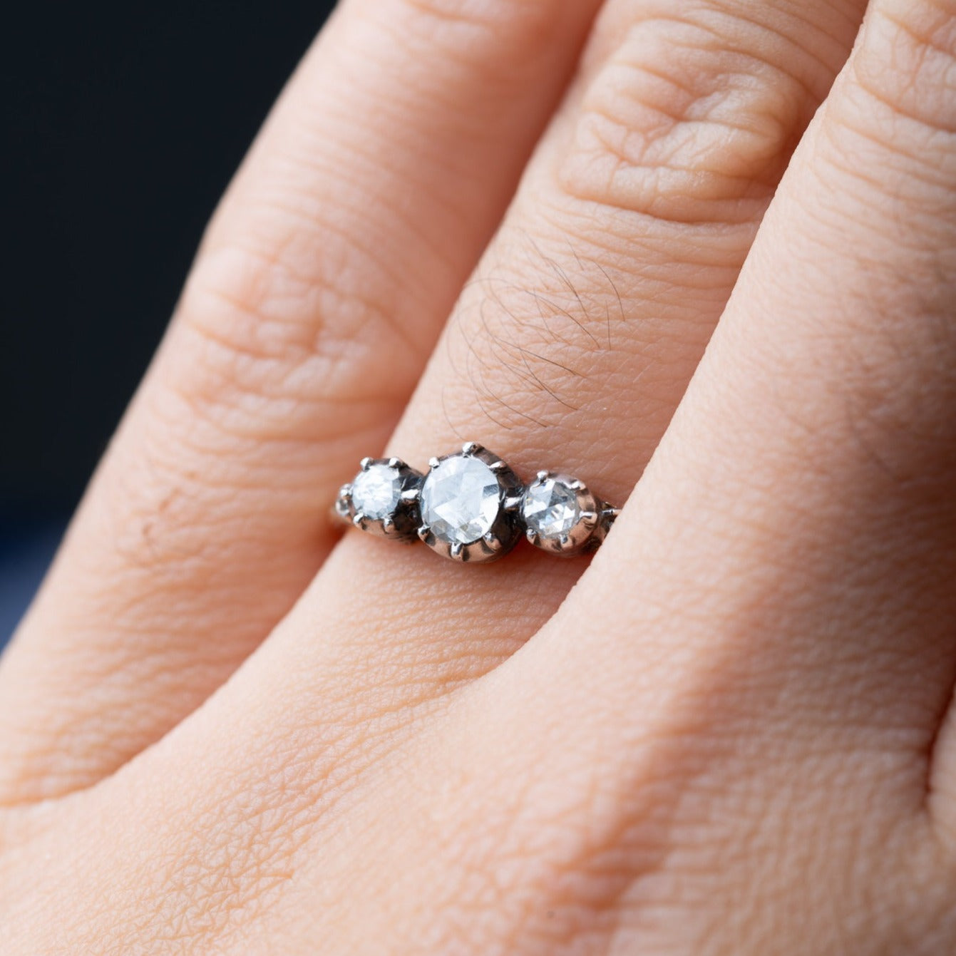 Rosecut Diamond Trilogy Ring - Luxoria Vita