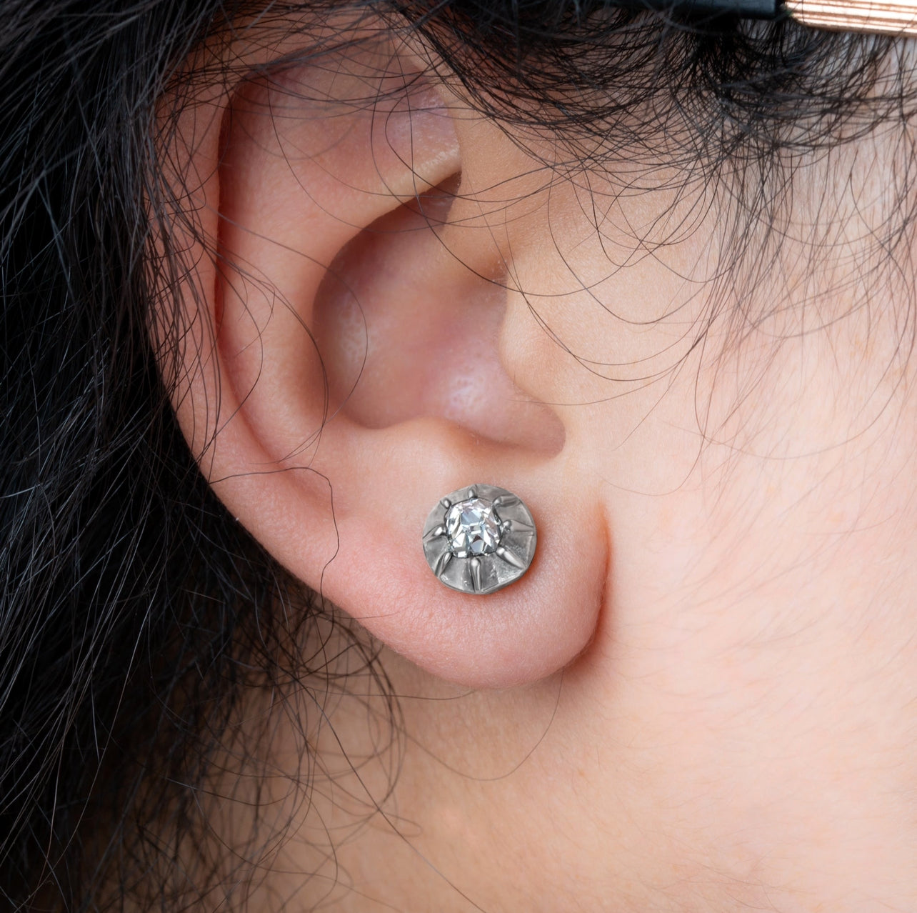 1900's Oldminecut Diamond Earrings - LUXORIA VITA