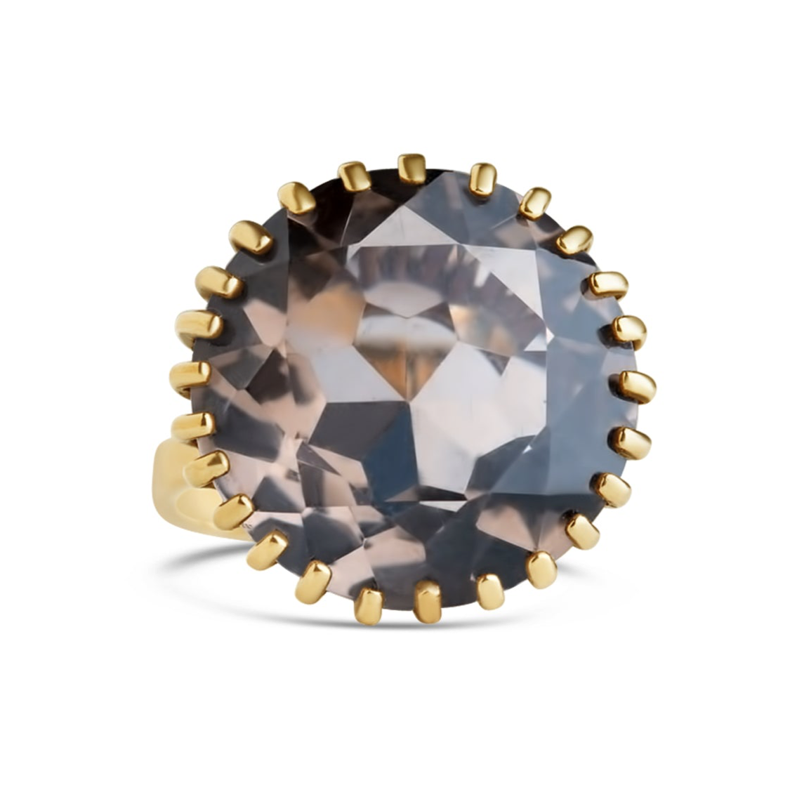 Vintage Smokey Topaz Ring - LUXORIA VITA