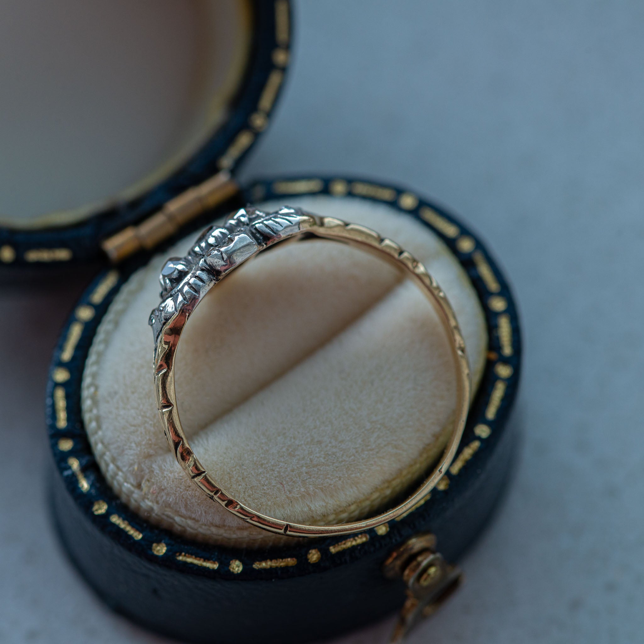 Antique Dutch Foiled Rosecut Diamond Ring