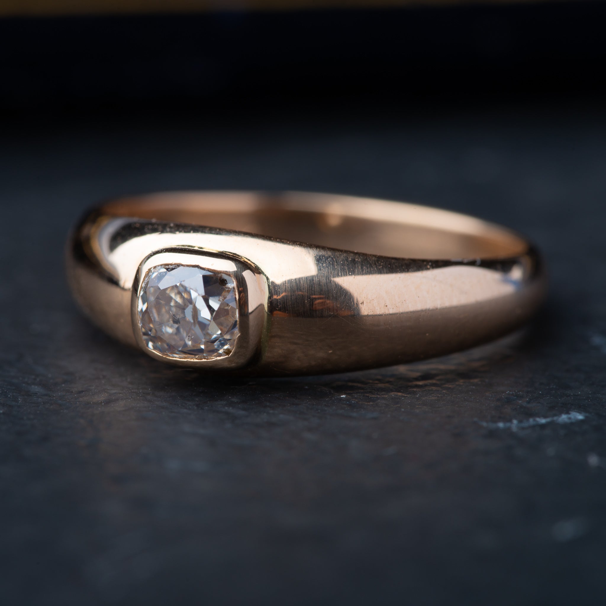 0.42ct Oldminecut Diamond Ring - Luxoria Vita