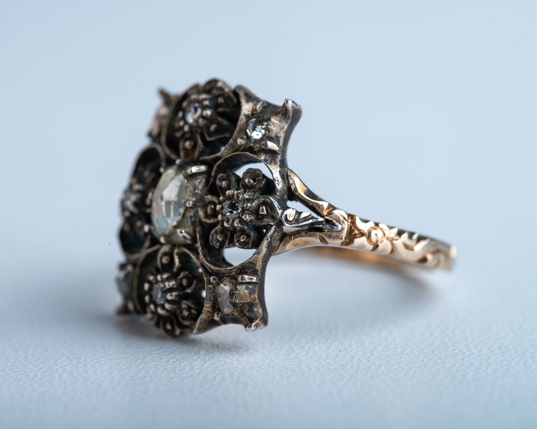 Dutch Rosecut Diamond Ring - LUXORIA VITA