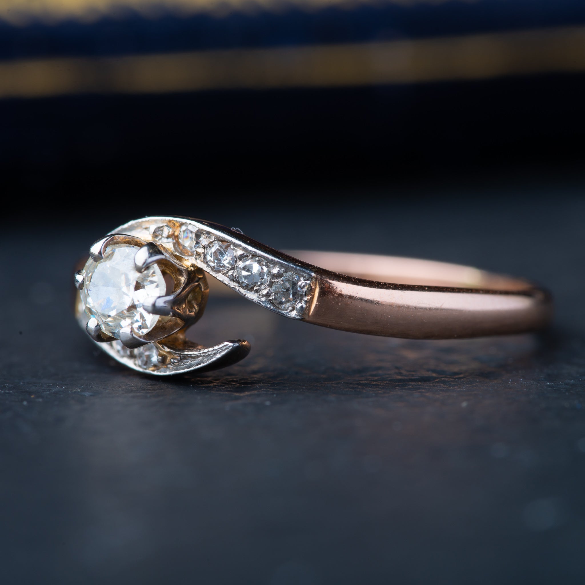 Antique Diamond Swirl Ring - LUXORIA VITA