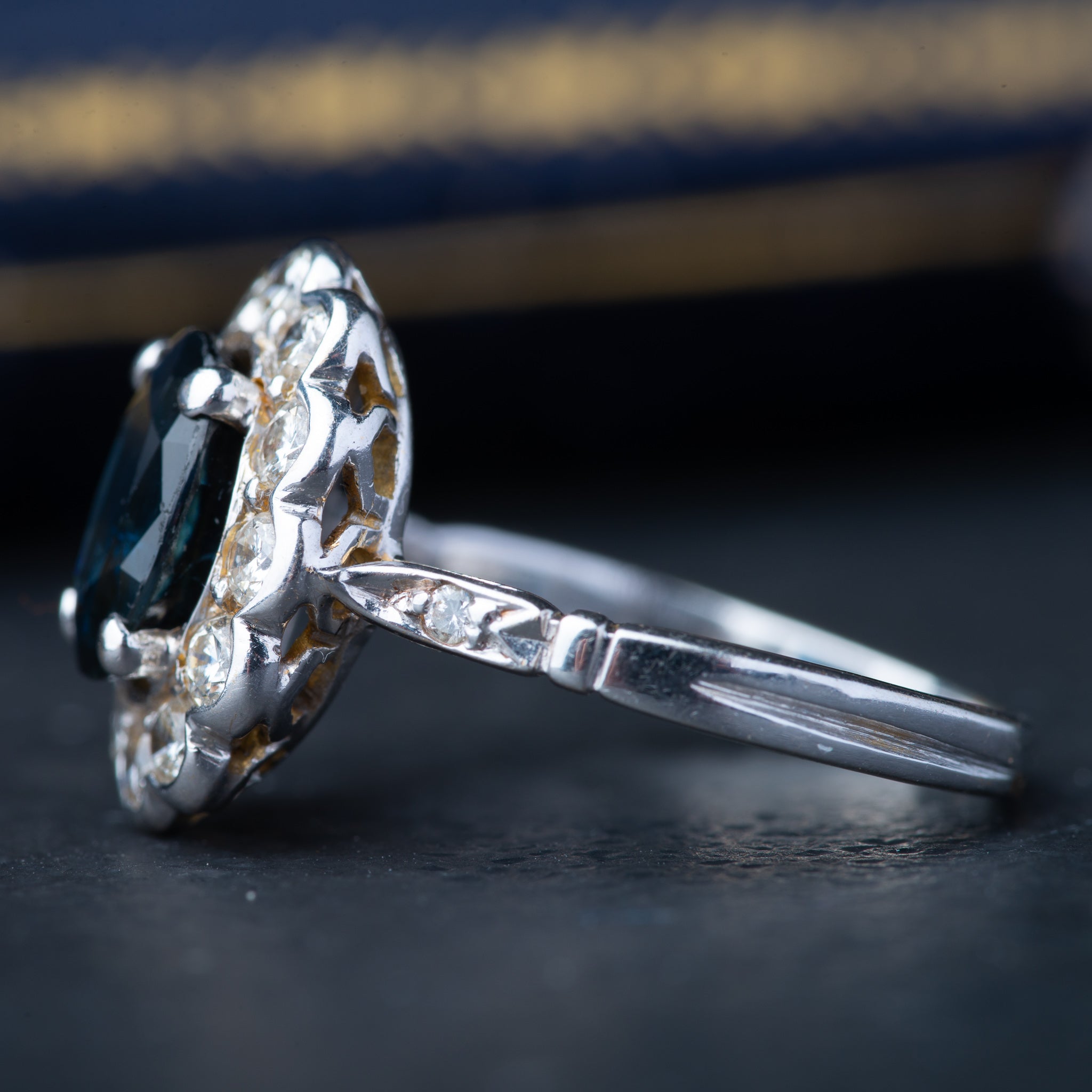 Vintage Sapphire Diamond Ring