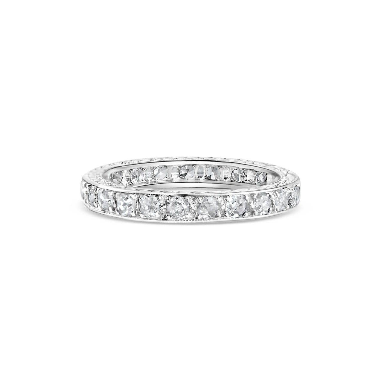 1920's Art Deco Platinum Diamond Eternity Ring