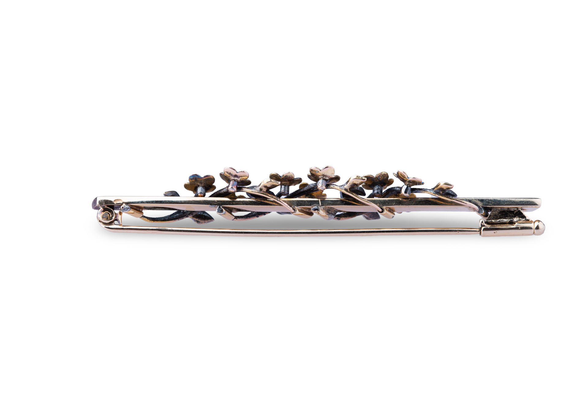 Art Deco Flower Enamel Brooch - LUXORIA VITA