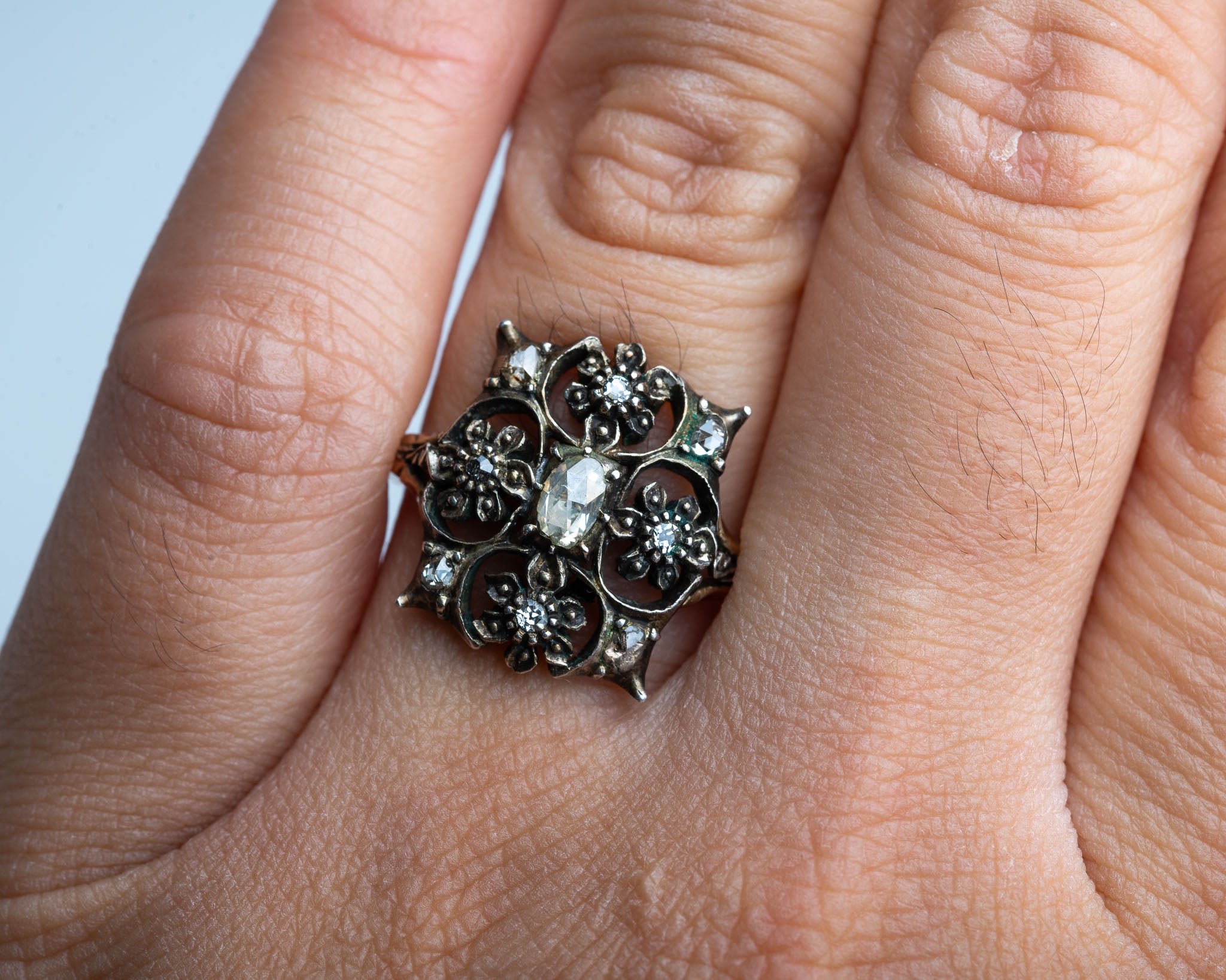 Dutch Rosecut Diamond Ring - LUXORIA VITA