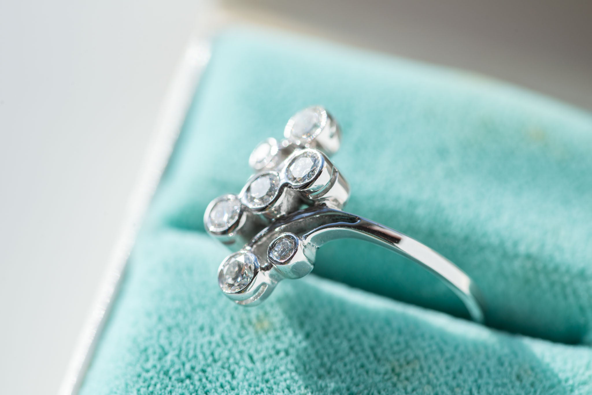 1970's Vintage Diamond Crossover Ring