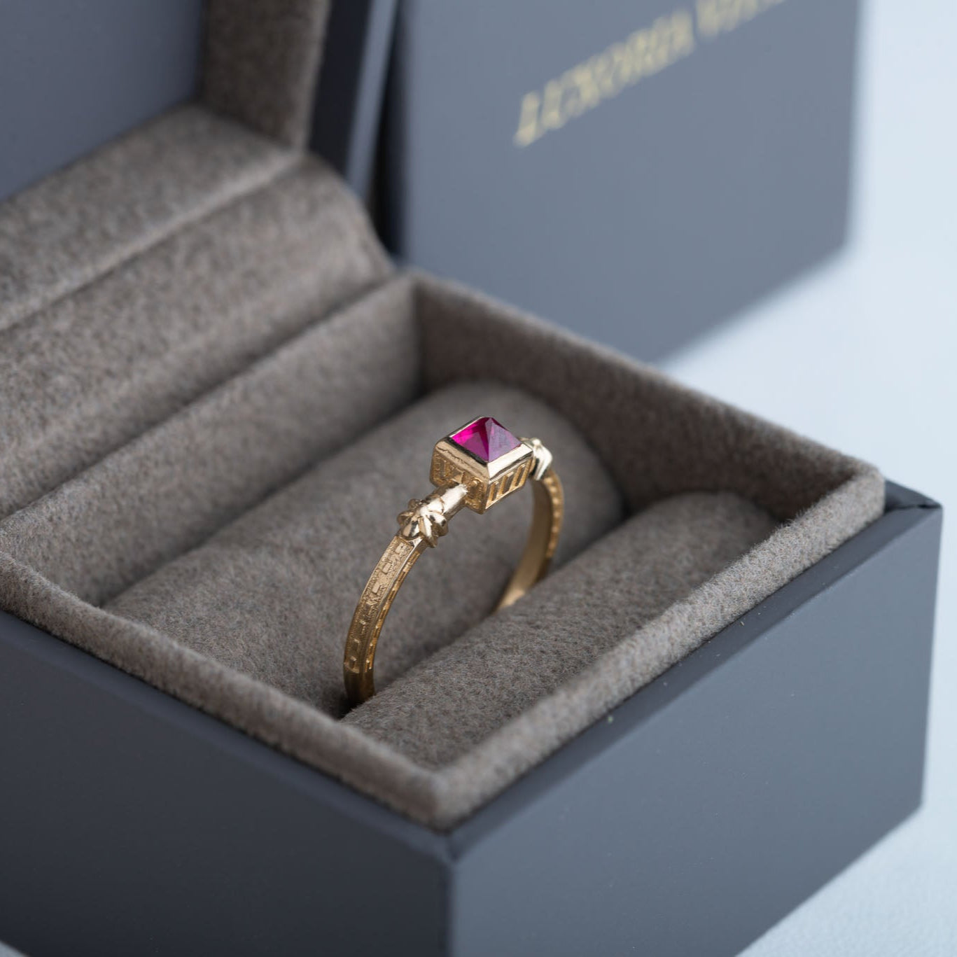 GIZA II - Ruby - 14K gold - size 6.5 US