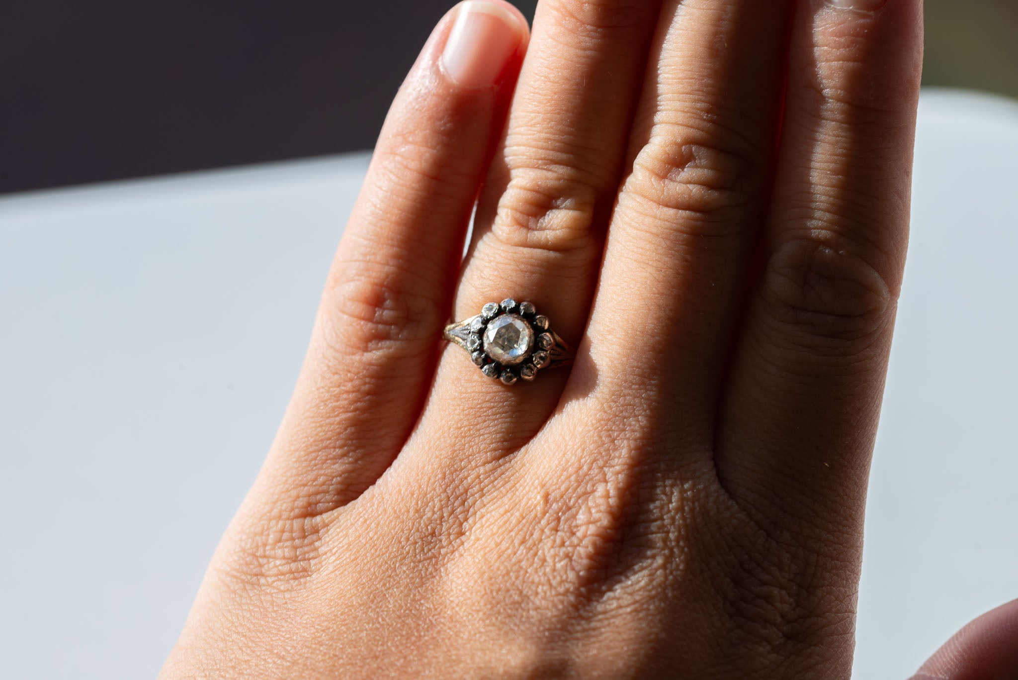 Antique Dutch Rose-Cut Diamond Ring