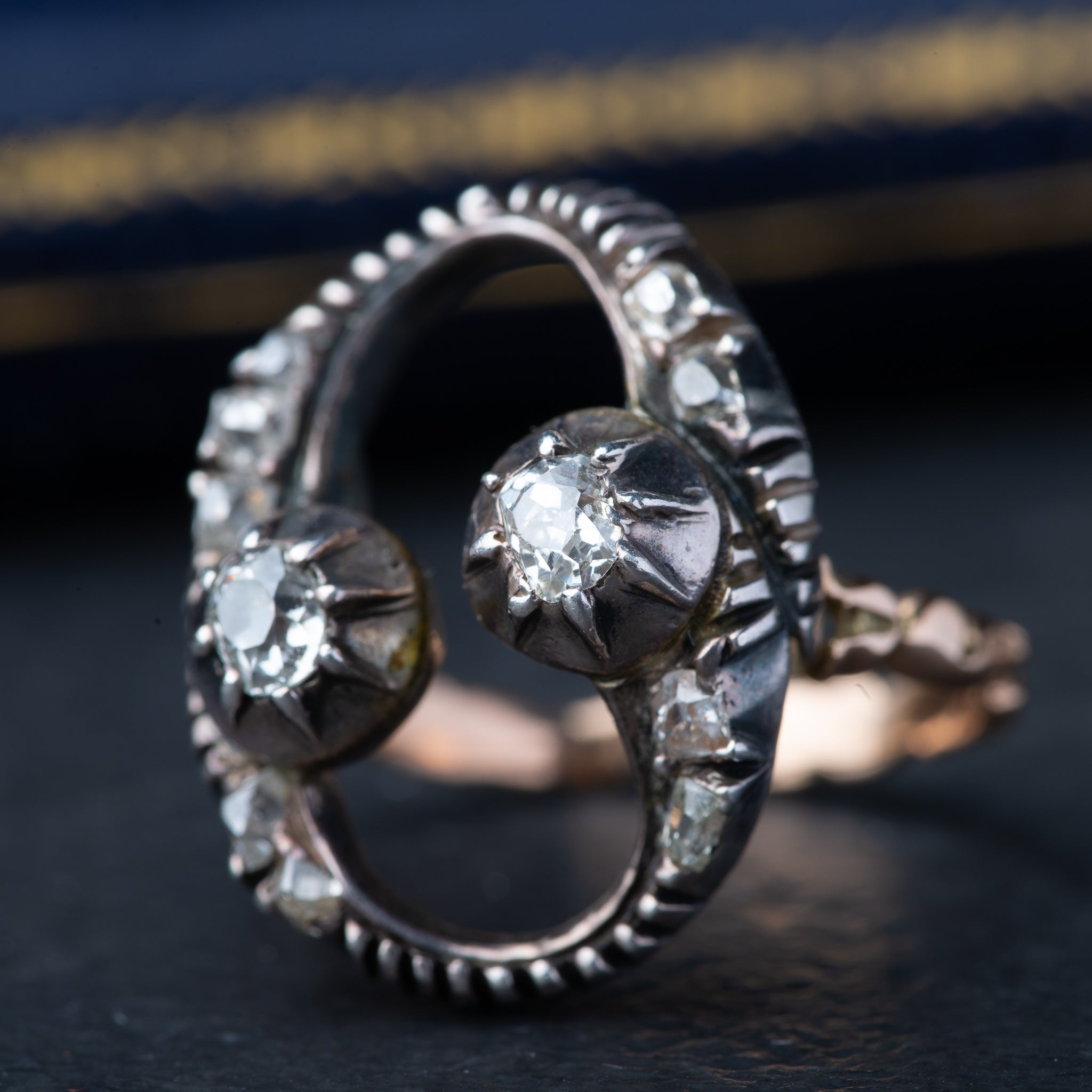 Vintage Old Mine Cut Diamond Ring
