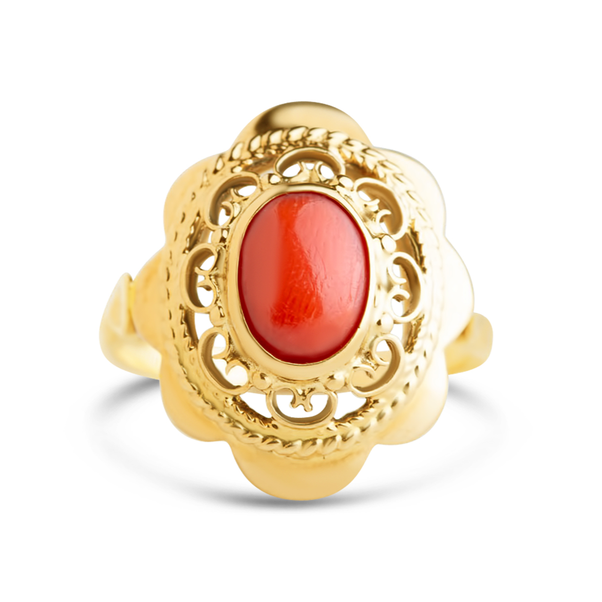 Vintage Dutch Coral Ring - LUXORIA VITA