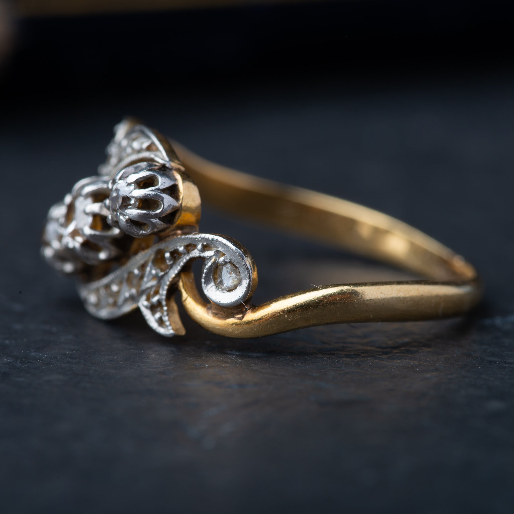 Antique French Diamond Ring - Luxoria Vita