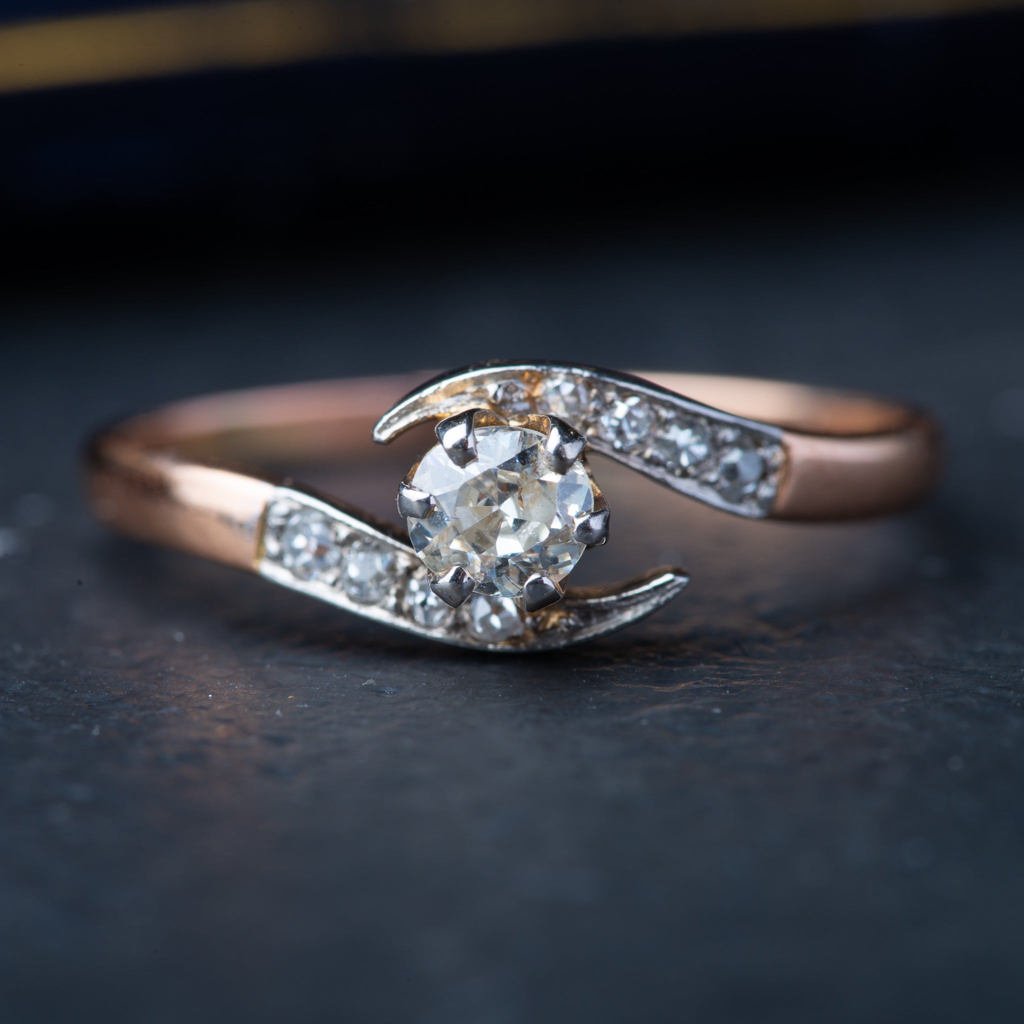 Antique Diamond Swirl Ring - LUXORIA VITA