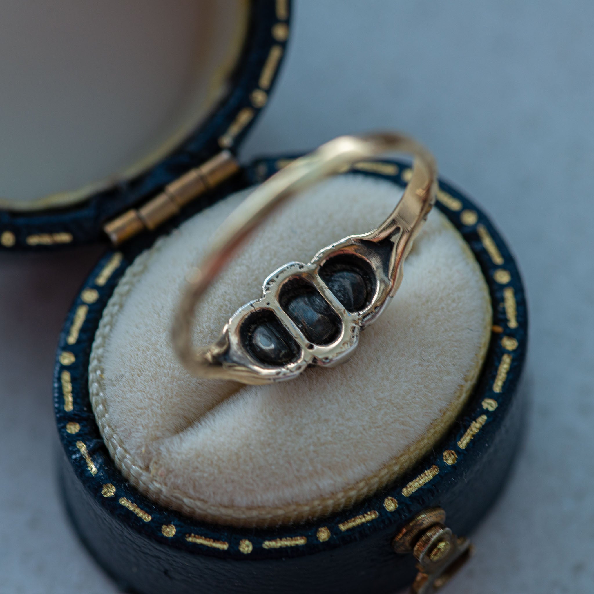 Antique Dutch Foiled Rosecut Diamond Ring