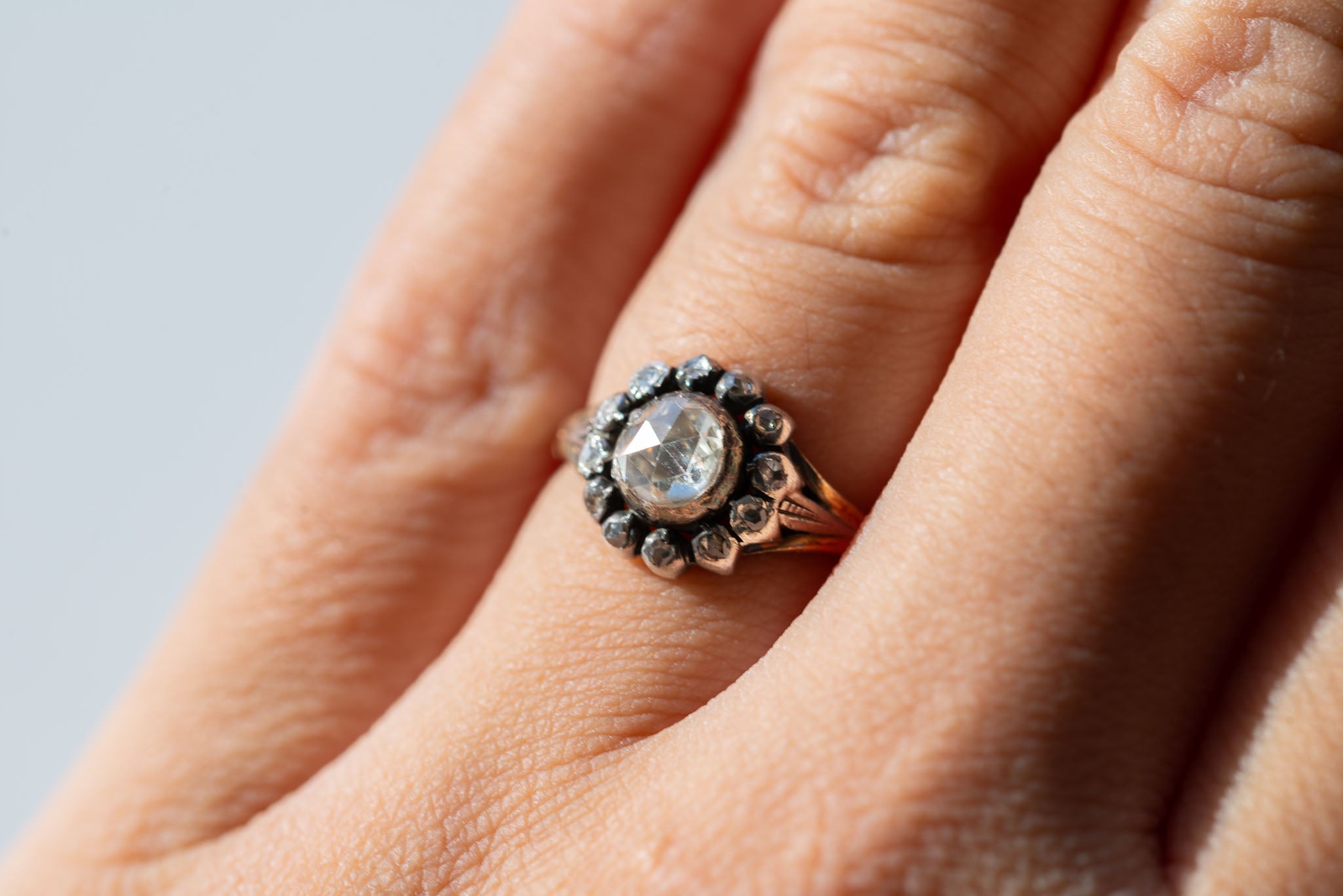 Antique Dutch Rose-Cut Diamond Ring