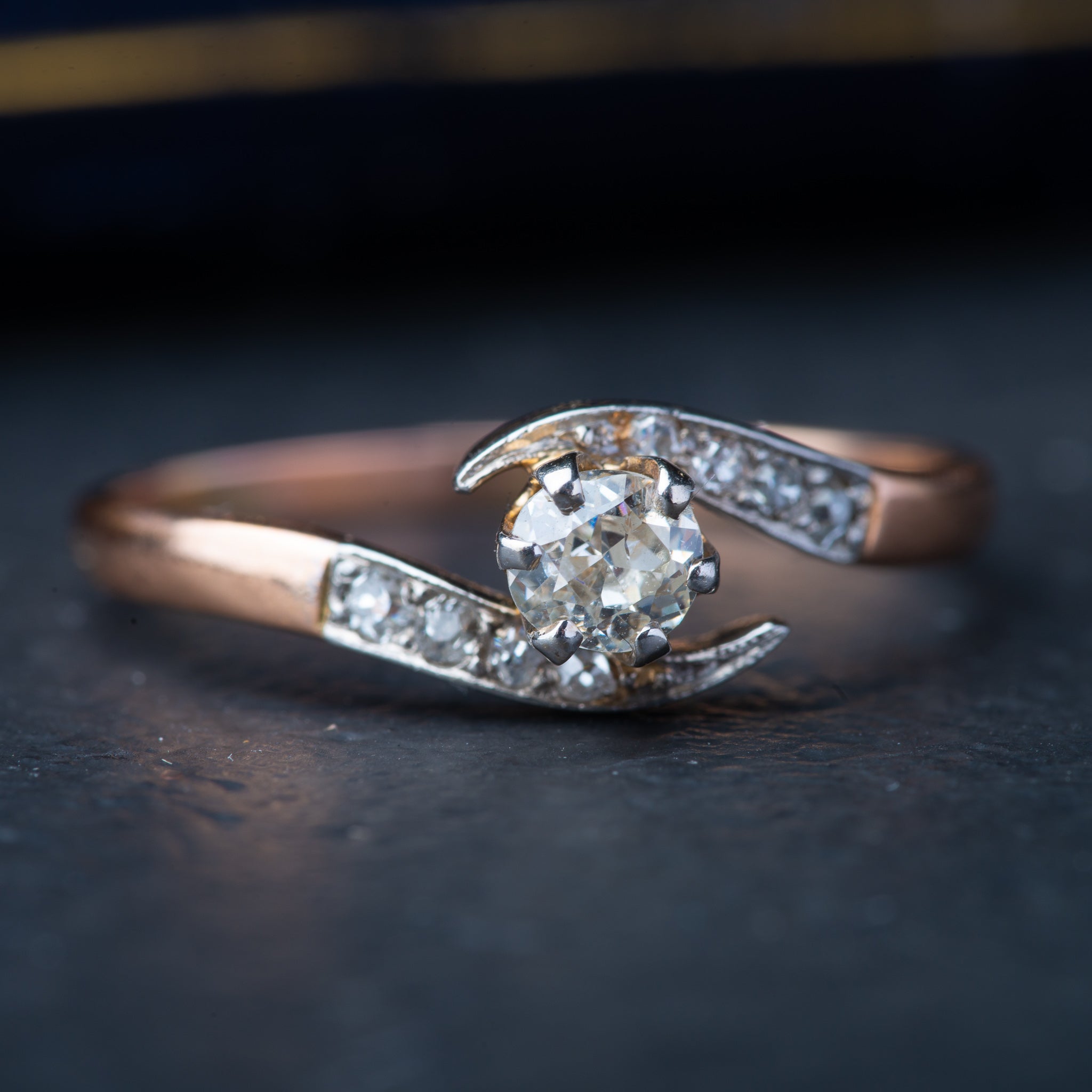 Antique Diamond Swirl Ring - LUXORIA VITA