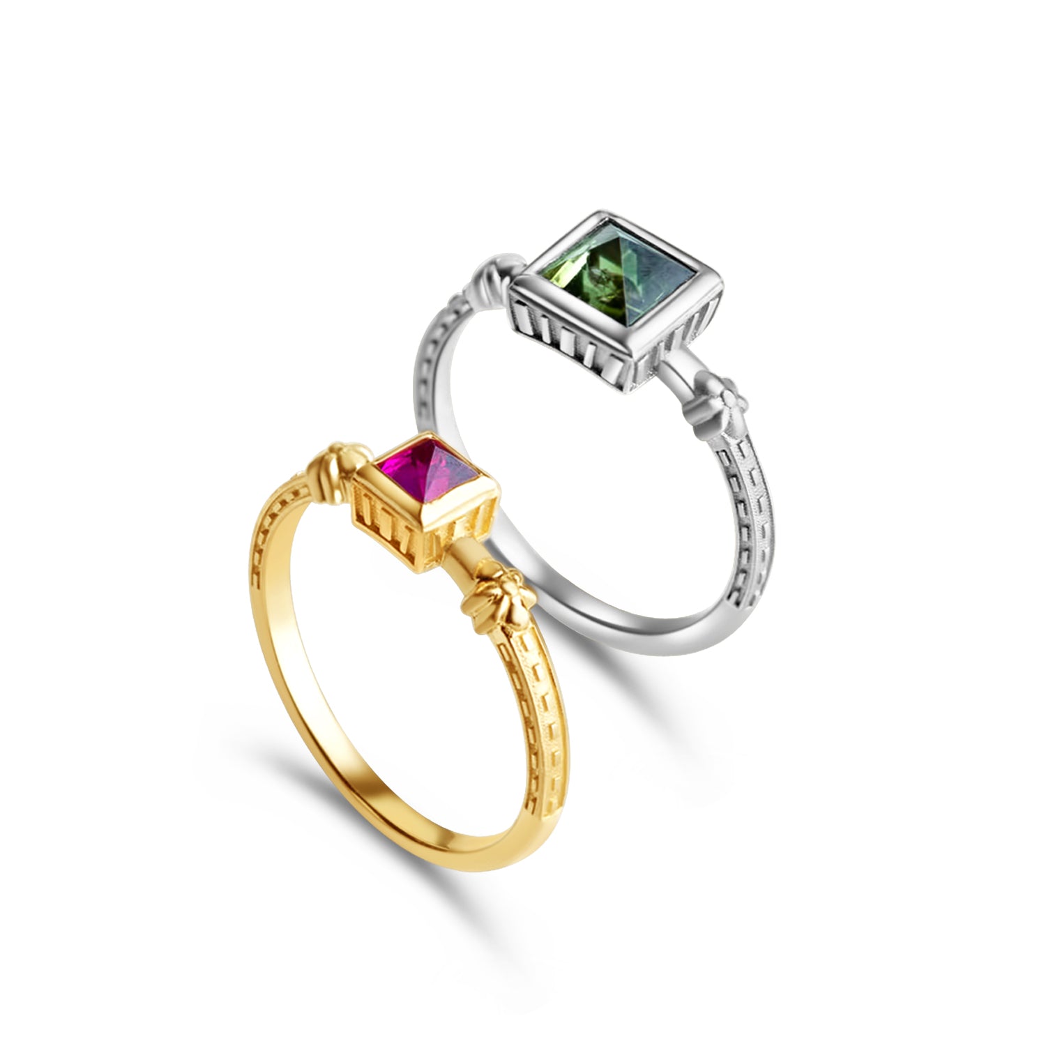 GIZA II - Ruby - 14K gold - size 6.5 US