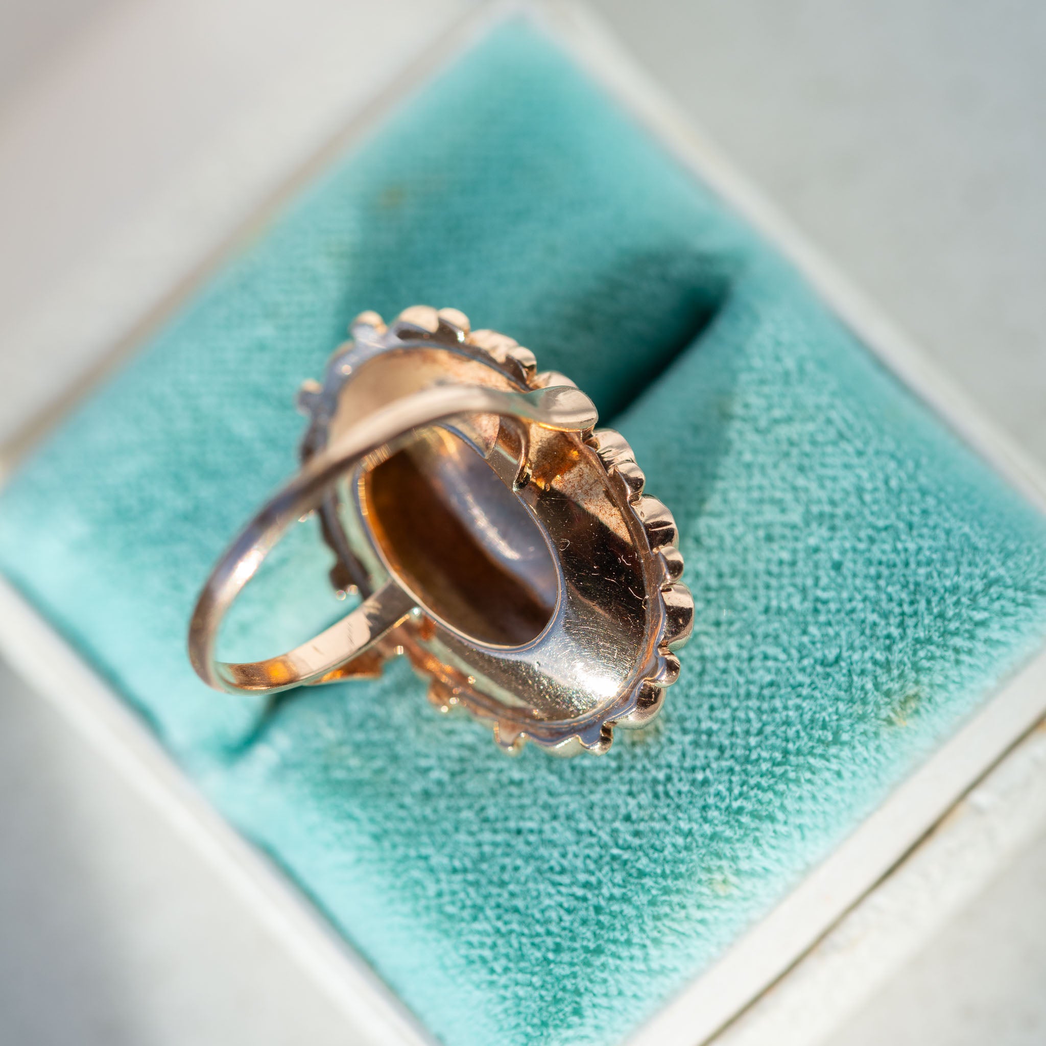 Vintage Dutch Garnet Ring