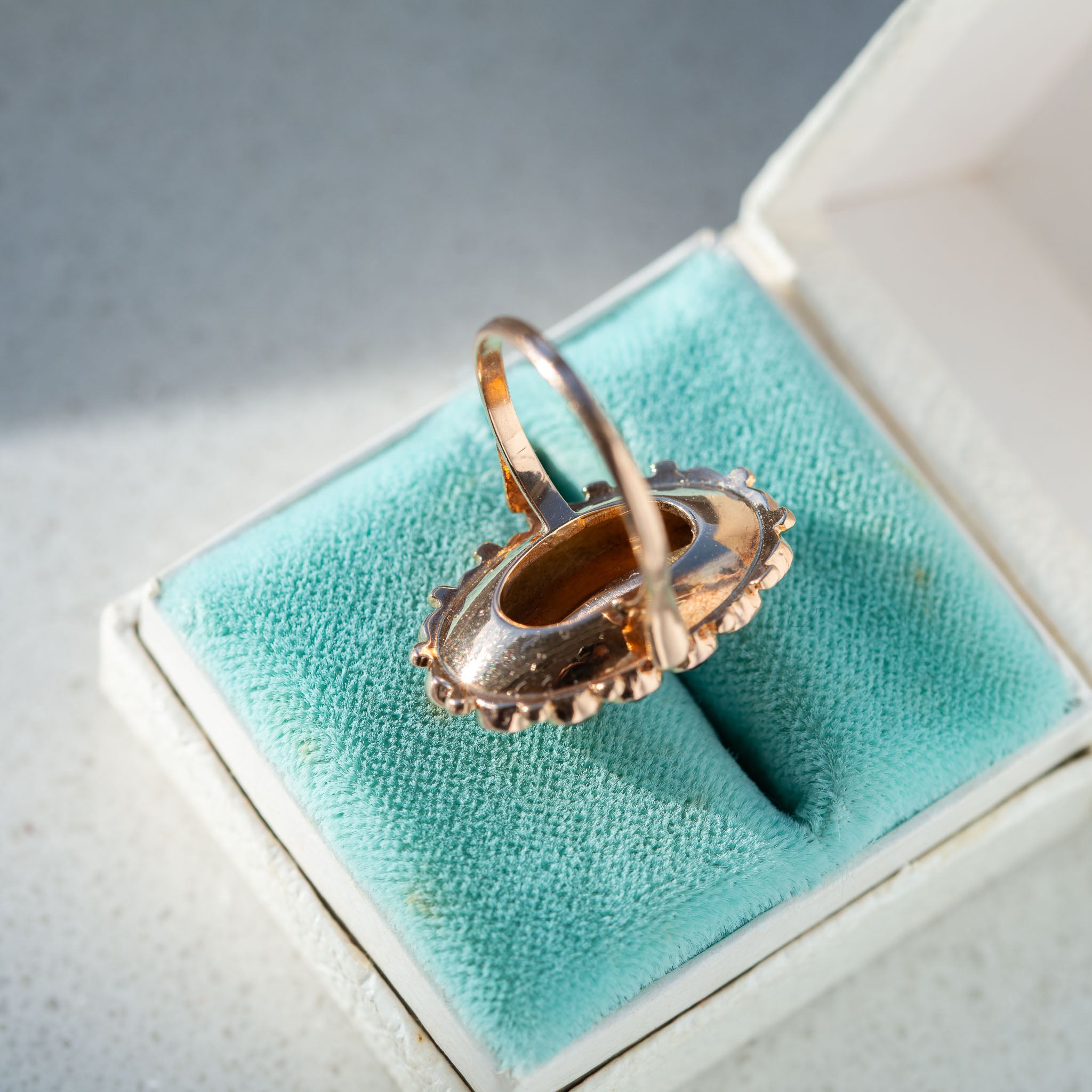 Vintage Dutch Garnet Ring