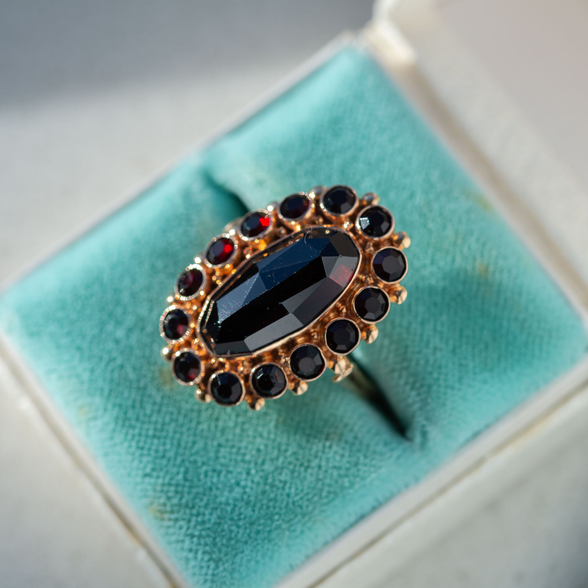 Vintage Dutch Garnet Ring