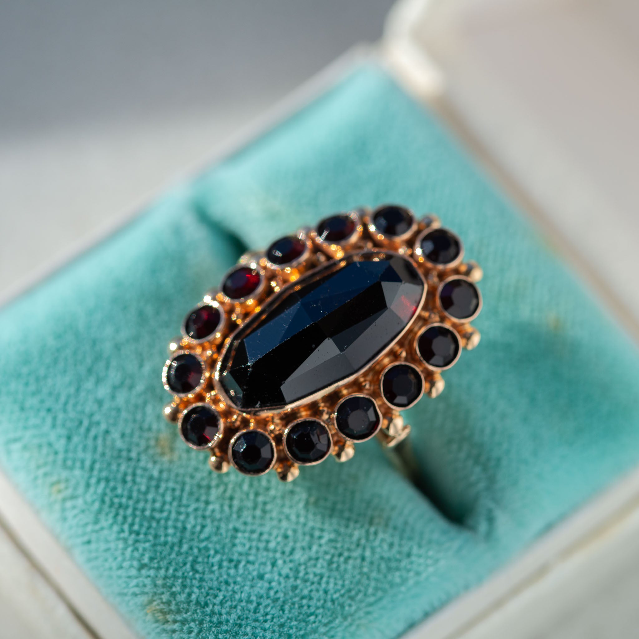 Vintage Dutch Garnet Ring