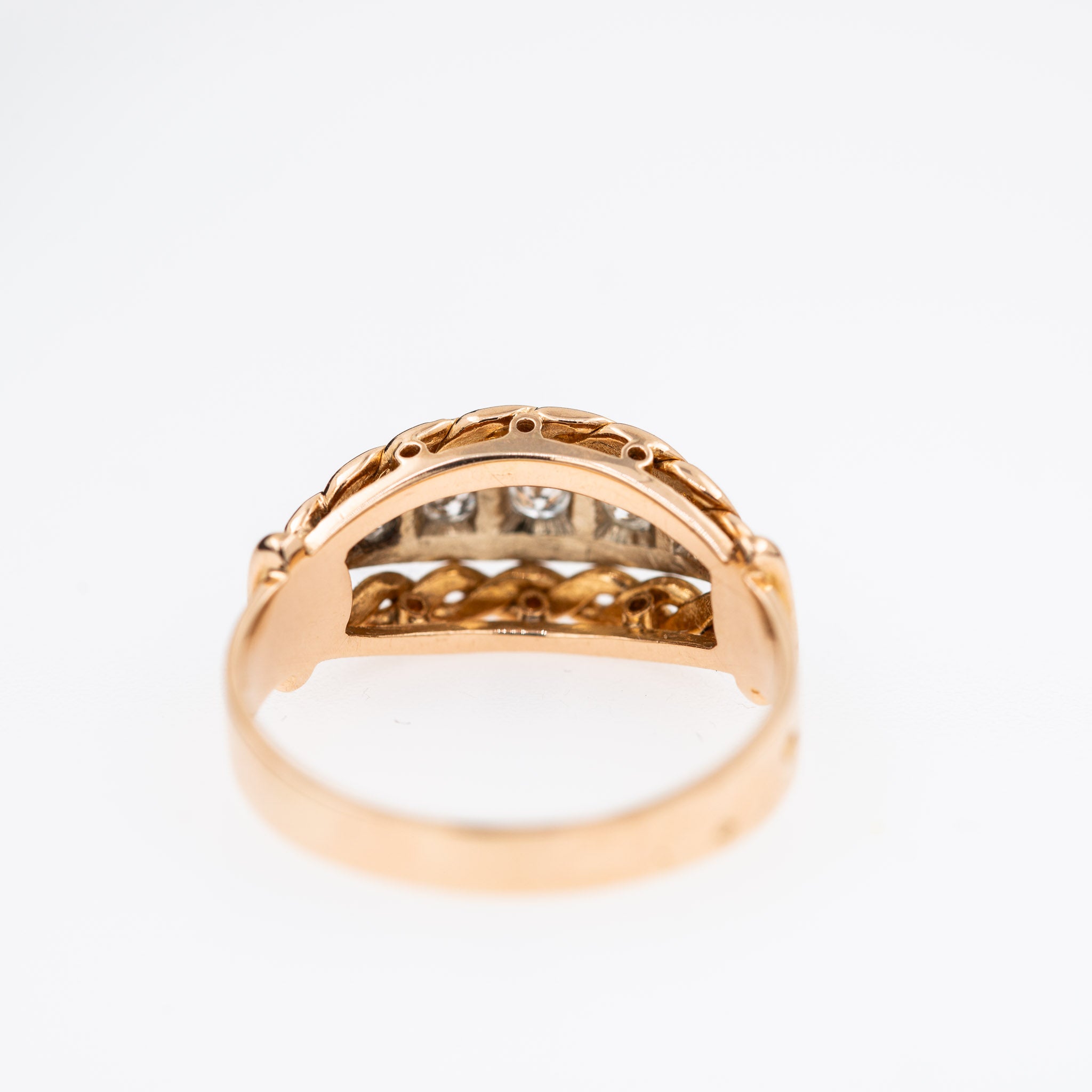 Art Deco French Five Stone Diamond Ring - LUXORIA VITA
