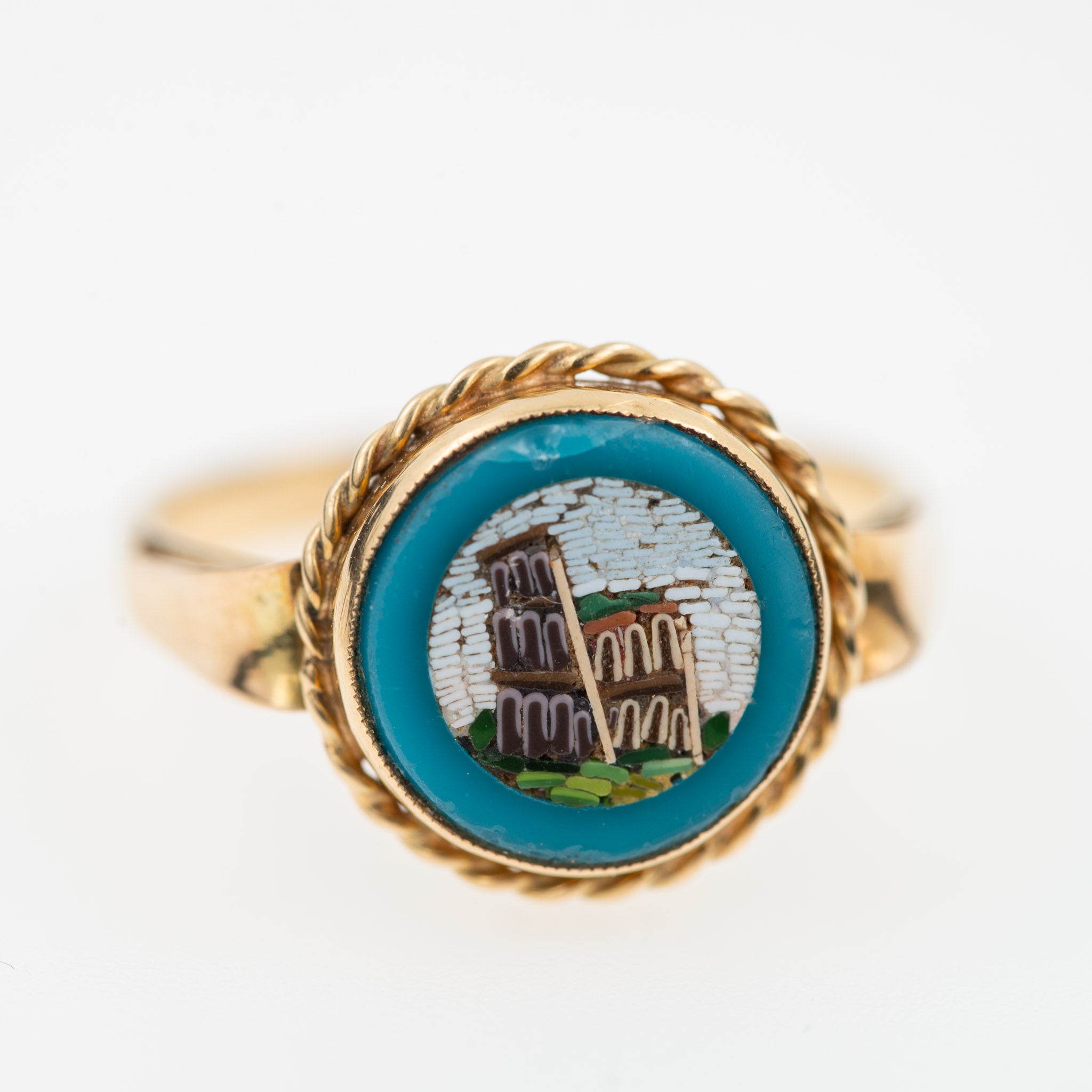 Colosseum Micromosaic Ring ||| - LUXORIA VITA