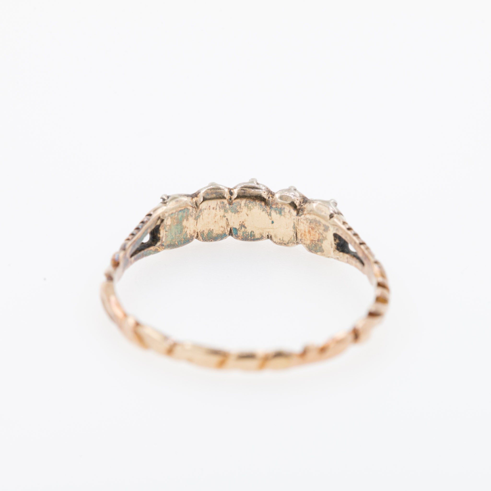 Antique Rosecut Diamond Five Stone Ring - LUXORIA VITA