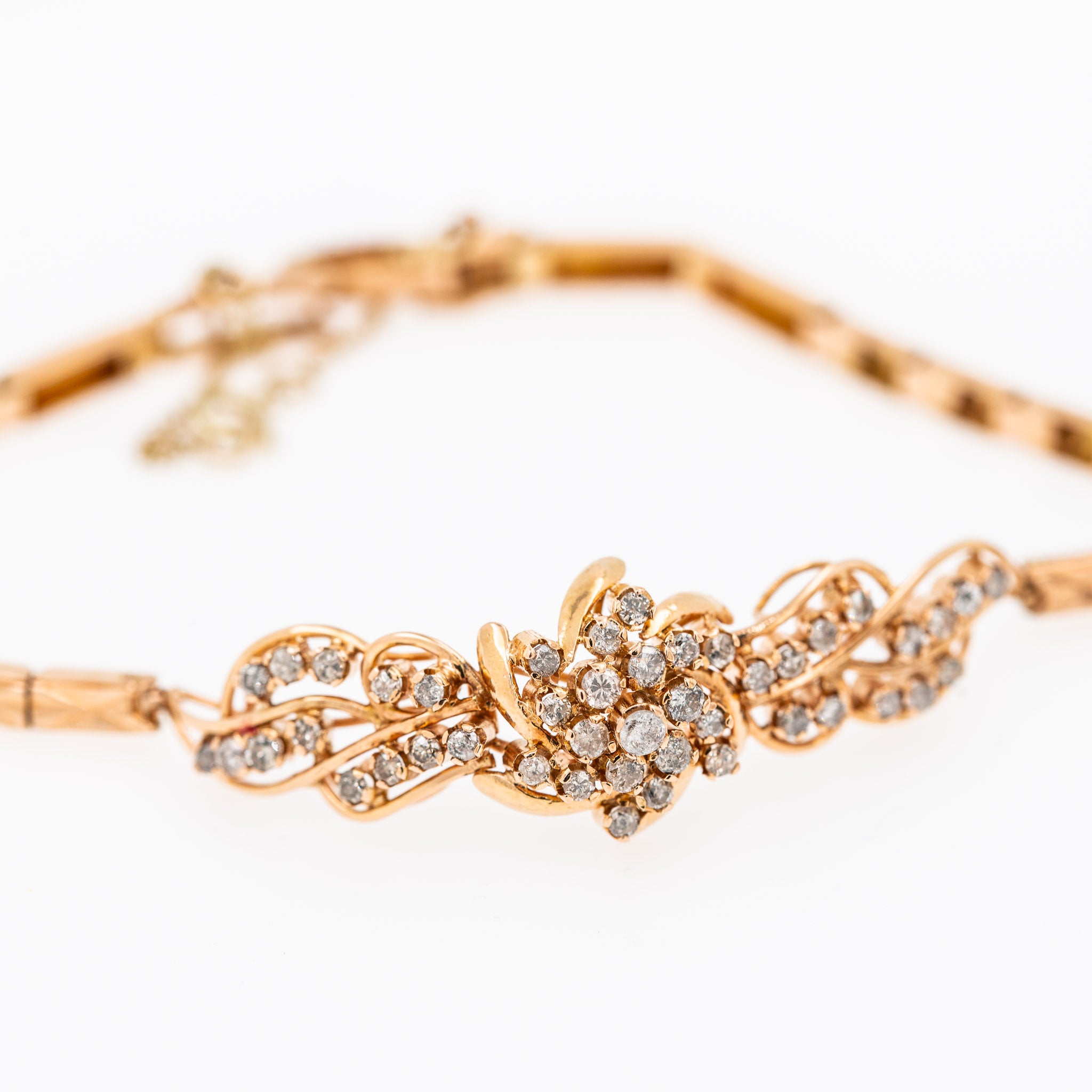 Vintage 1.44ct Brilliant Cut Diamond Bracelet