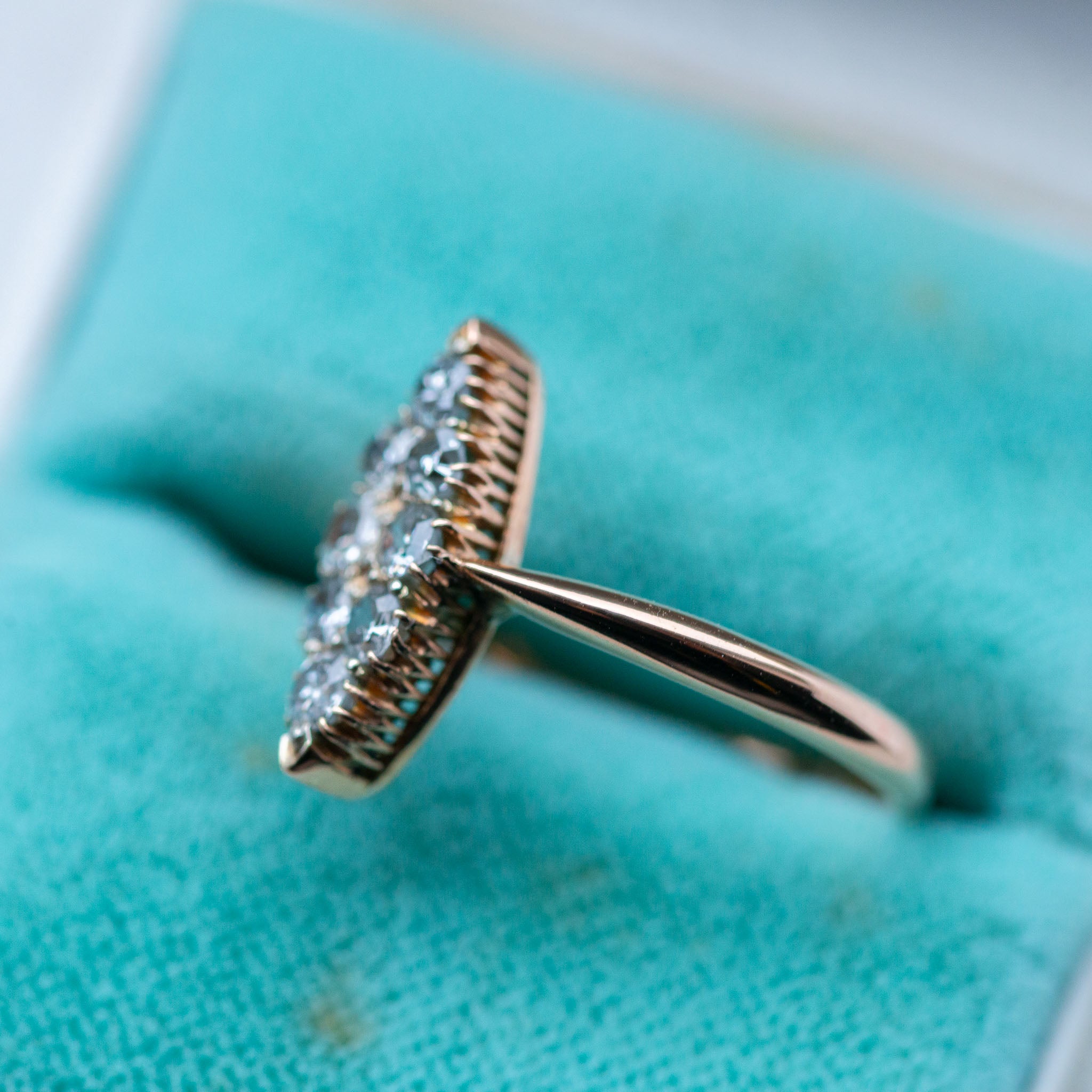 Antique Diamond Navette Ring - Antique Castle Rings