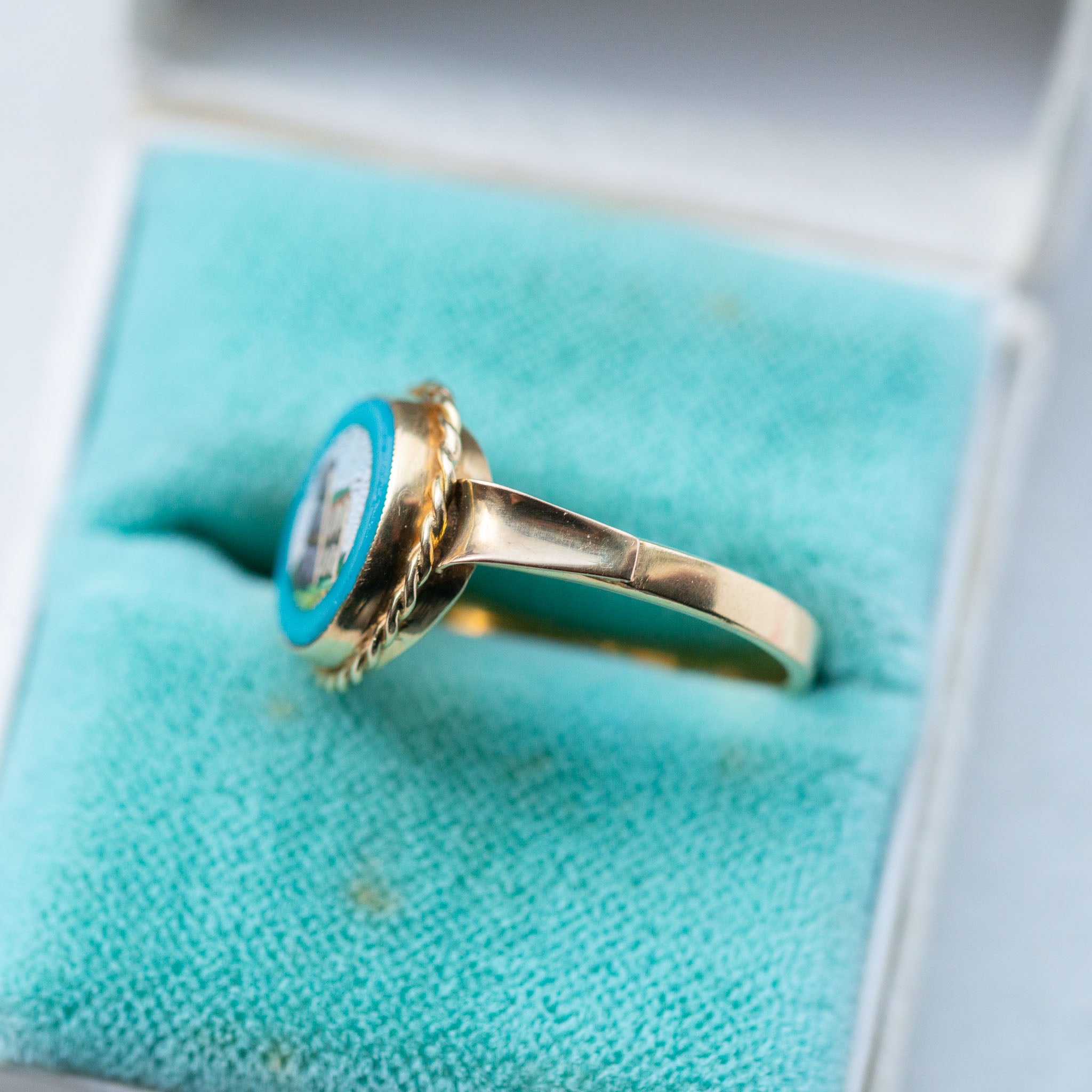 Colosseum Micromosaic Ring - Antique Castle Rings