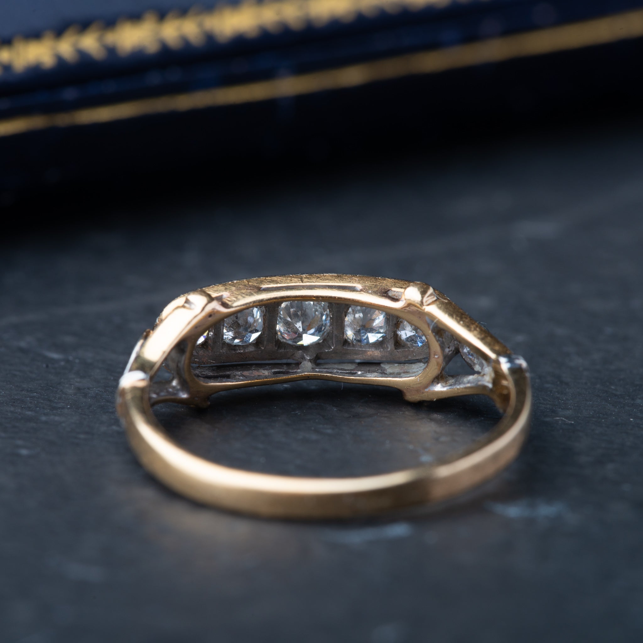 Art Deco Five Stone Diamond Ring - Luxoria Vita