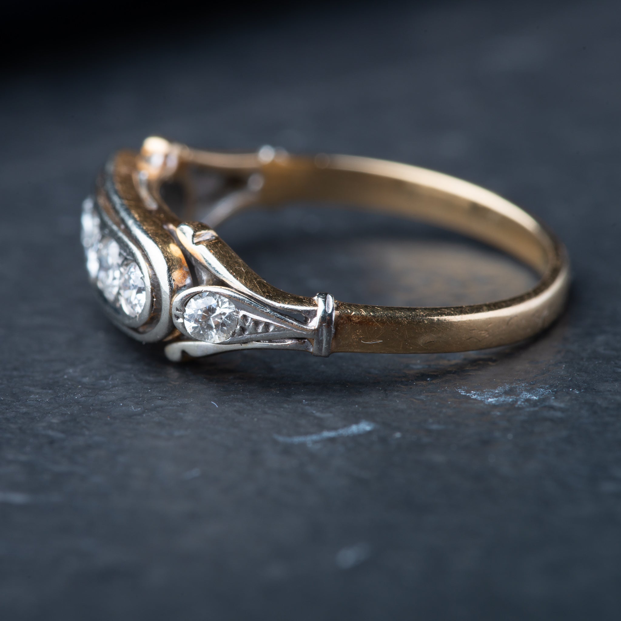 Art Deco Five Stone Diamond Ring - Luxoria Vita