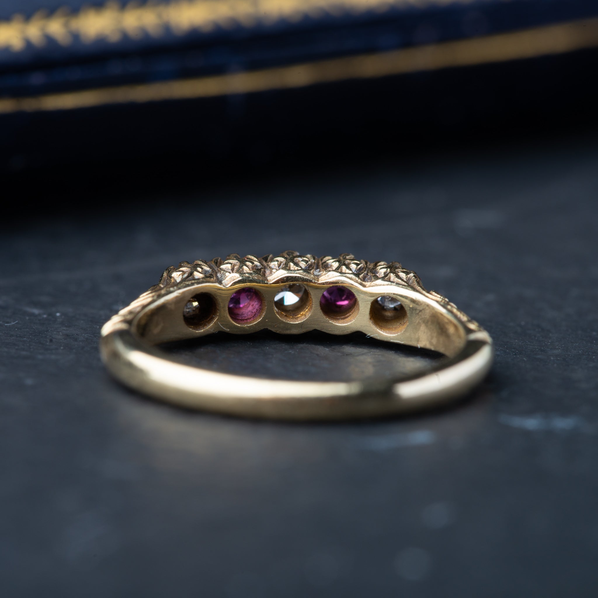 Antique Ruby Diamond Ring - Luxoria Vita