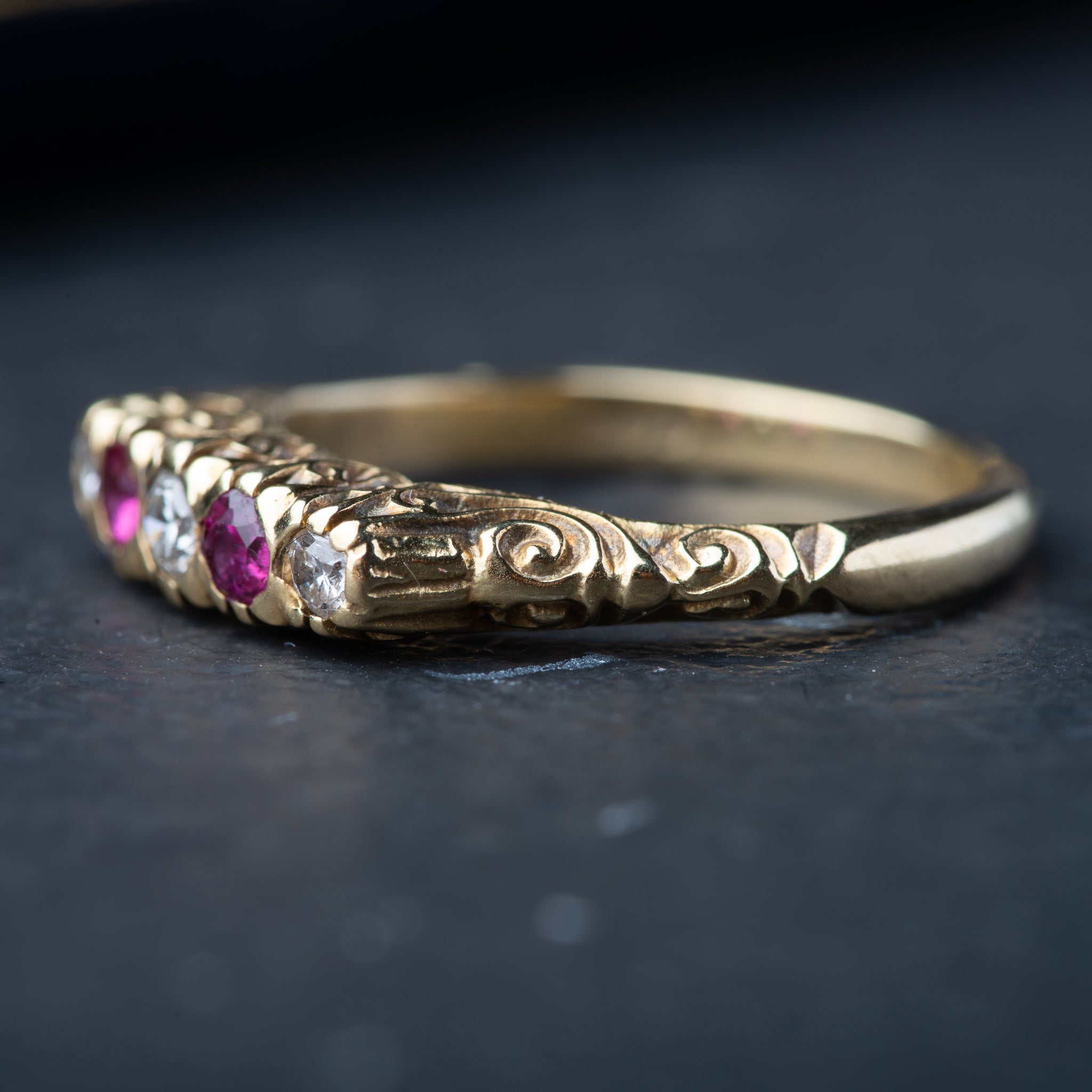 Antique Ruby Diamond Ring - Luxoria Vita